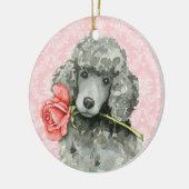 Standaard valentijn Roos Keramisch Ornament (Links)