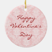 Standaard valentijn Roos Keramisch Ornament (Achterkant)