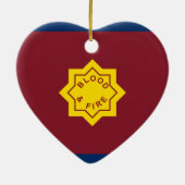 Standaard van het Leger van de Redding, religieuze Keramisch Ornament (Achterkant)