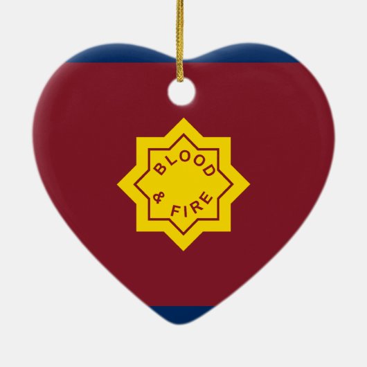 Standaard van het Leger van de Redding, religieuze Keramisch Ornament (Achterkant)