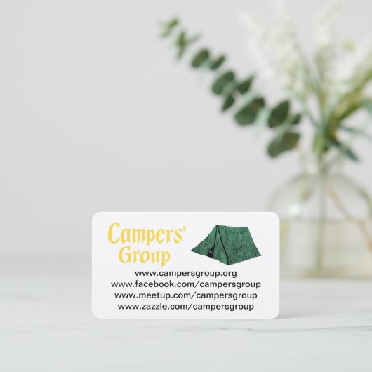 Standaard Visitekaartje (Staand voorkant)