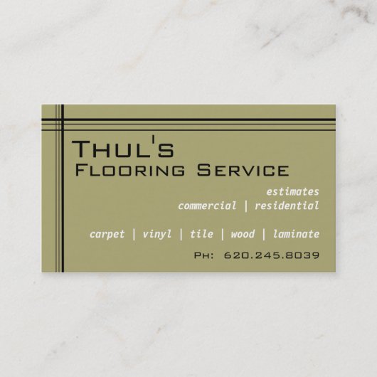 Standaard Visitekaartje (Voorkant)