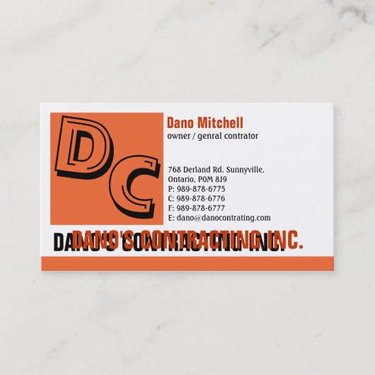 Standaard Visitekaartje Design-2 (Voorkant)