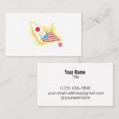 Standaard Visitekaartjes ~ Japan-U.S. Friendship (Voorkant / Achterkant)