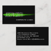 Standaard Visitekaartjes voor groene inktvlek (Voorkant / Achterkant)