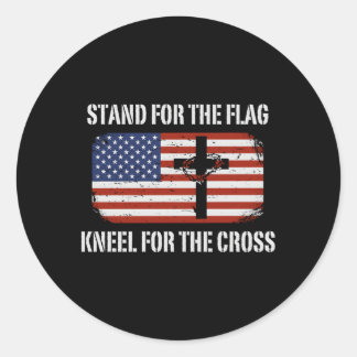 Standaard voor de vlaggenketel voor het kruisje ronde sticker