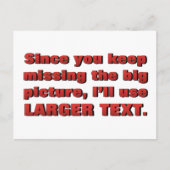 Standaard voor het lezen van de fijne afdruk briefkaart (Voorkant)