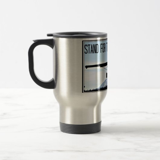 Standaard voor Man in Black Travel Mug Reisbeker (Links)