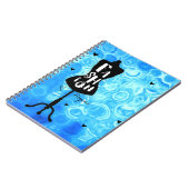 standaard voor mannequin Retro Blue MODE Notitieboek (Linkerzijde)