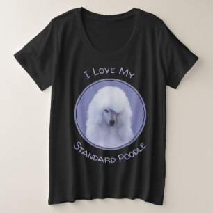 Standaard Wit-kleurenschilderen - Oorspronkelijke  Grote Maat T-shirt