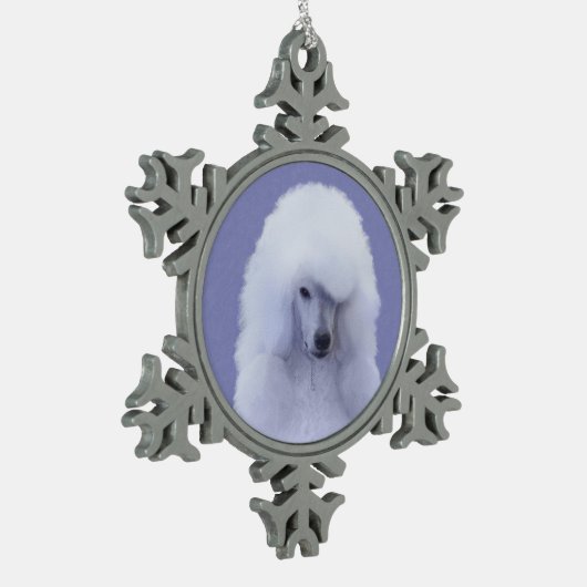 Standaard Wit-kleurenschilderen - Oorspronkelijke Tin Sneeuwvlok Ornament (Links)