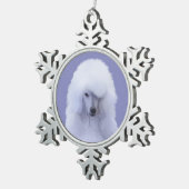 Standaard Wit-kleurenschilderen - Oorspronkelijke  Tin Sneeuwvlok Ornament (Rechts)