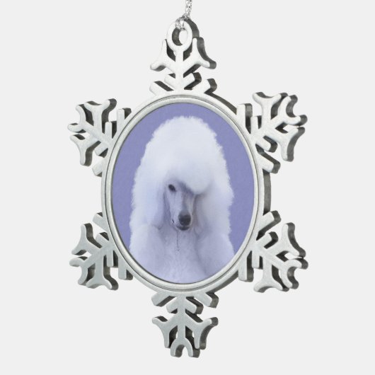 Standaard Wit-kleurenschilderen - Oorspronkelijke Tin Sneeuwvlok Ornament (Rechts)