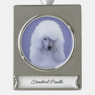 Standaard Wit-kleurenschilderen - Oorspronkelijke  Verzilverd Banner Ornament