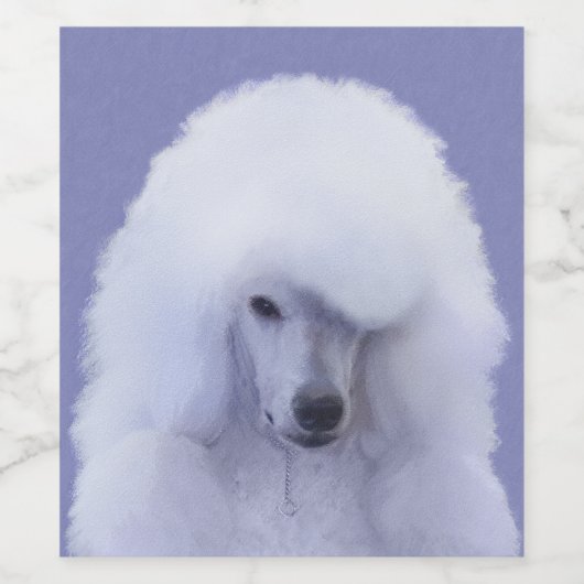 Standaard Wit-kleurenschilderen - Oorspronkelijke  Wijn Etiket (Enkel label)