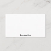 Standaard wit visitekaartje (Achterkant)