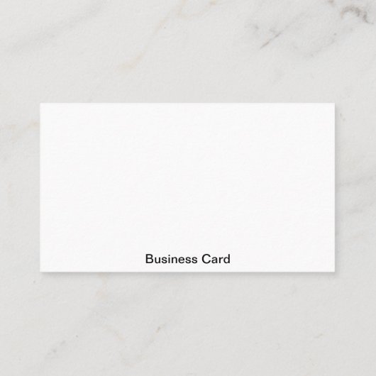 Standaard wit visitekaartje (Achterkant)
