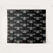 Standaard zakelijk logo step & repeat achtergrond  wandkleed (Voorkant (horizontaal))