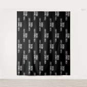 Standaard zakelijk logo step & repeat achtergrond  wandkleed (Voorkant)