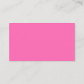 Standaard Zakelijke Visitekaartje in Heet Roze (Achterkant)
