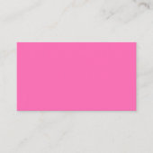 Standaard Zakelijke Visitekaartje in Heet Roze (Voorkant)