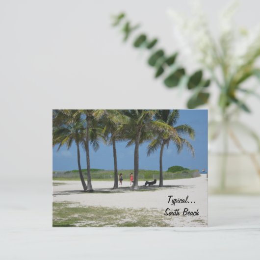 Standaard...zuidstrand Briefkaart (Staand voorkant)