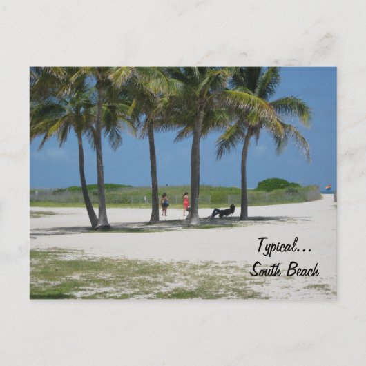 Standaard...zuidstrand Briefkaart (Voorkant)