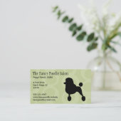 Standaard zwart werkblad Silhouette Visitekaartje (Staand voorkant)