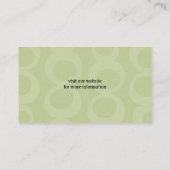 Standaard zwart werkblad Silhouette Visitekaartje (Achterkant)