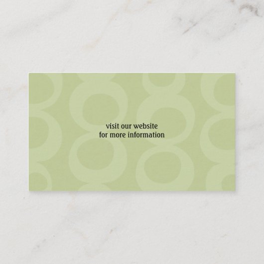 Standaard zwart werkblad Silhouette Visitekaartje