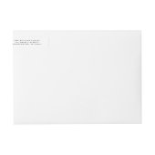 Standaard zwart-wit kerstterugzendadres (Voorkant)