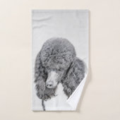 Standaard zwart-witschilderwerk met wieltjes bad handdoek (Handdoek)