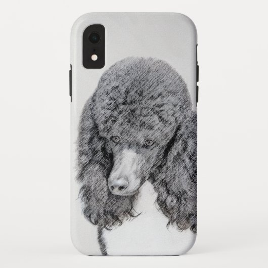Standaard zwart-witschilderwerk met wieltjes Case-Mate iPhone case (Achterkant)