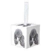 Standaard zwart-witschilderwerk met wieltjes decoratie (Voorkant hoekig)