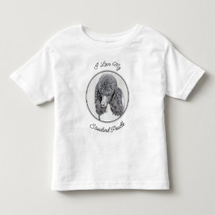 Standaard zwart-witschilderwerk met wieltjes kinder shirts