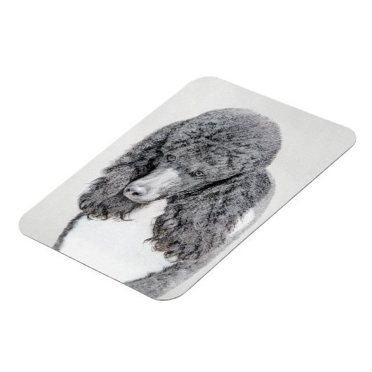 Standaard zwart-witschilderwerk met wieltjes magneet (Linkerzijde)