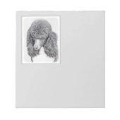 Standaard zwart-witschilderwerk met wieltjes notitieblok (Voorkant)