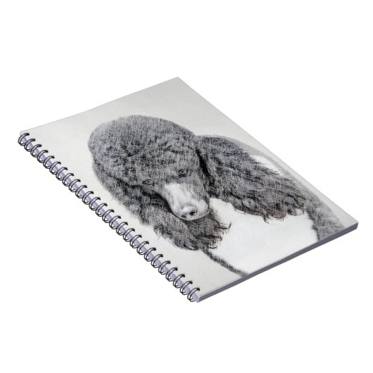 Standaard zwart-witschilderwerk met wieltjes notitieboek (Rechterzijde)