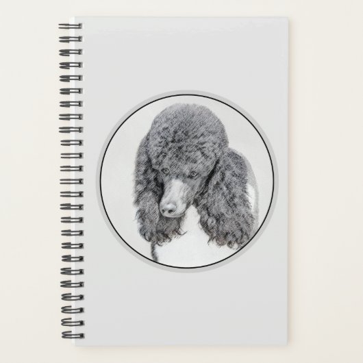 Standaard zwart-witschilderwerk met wieltjes planner (Voorkant)