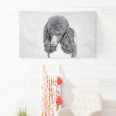 Standaard zwart-witschilderwerk met wieltjes spandoek (Insitu)