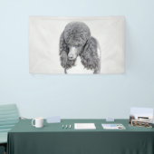 Standaard zwart-witschilderwerk met wieltjes spandoek (Beurs)