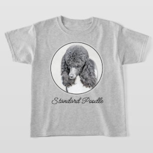 Standaard zwart-witschilderwerk met wieltjes t-shirt
