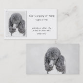 Standaard zwart-witschilderwerk met wieltjes visitekaartje (Voorkant / Achterkant)