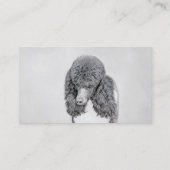 Standaard zwart-witschilderwerk met wieltjes visitekaartje (Achterkant)