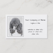 Standaard zwart-witschilderwerk met wieltjes visitekaartje (Voorkant)