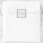 Standaard zwarte Notitieboek Sticker (Tas)