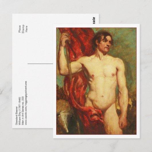 Standaarddrager van William Etty Fine Art Briefkaart (Voorkant / Achterkant)