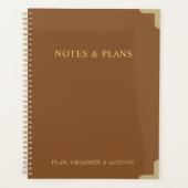 Standaardformaat NOTITIES & PLANNEN Stijlvolle Pla Planner (Voorkant)