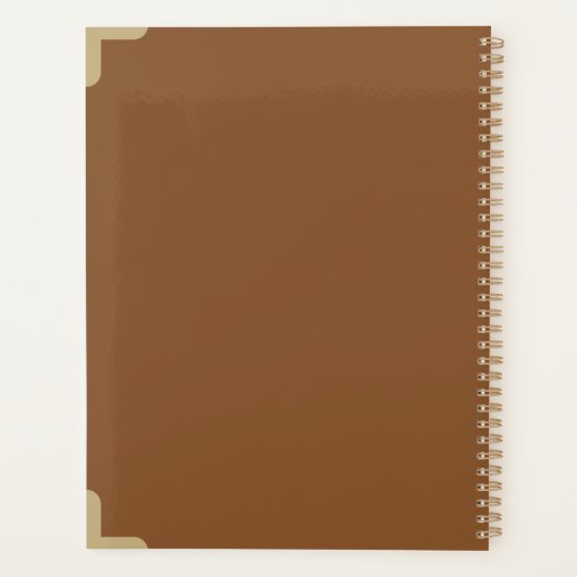 Standaardformaat NOTITIES & PLANNEN Stijlvolle Pla Planner (Achterkant)