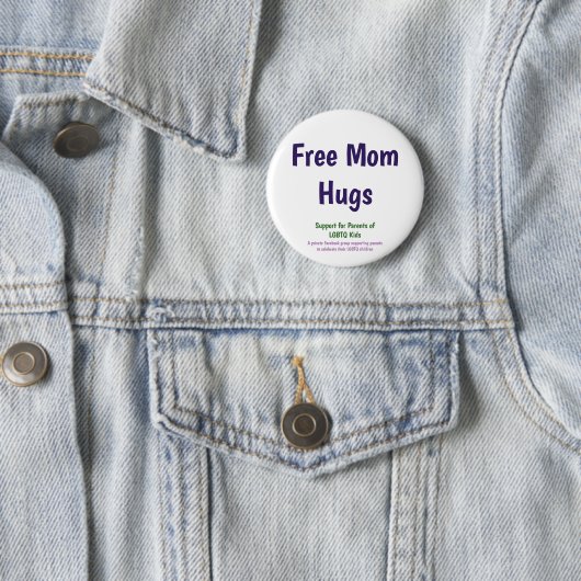 Standaardgrootte Free Mam Hugs-knop Ronde Button 5,7 Cm (In situ)